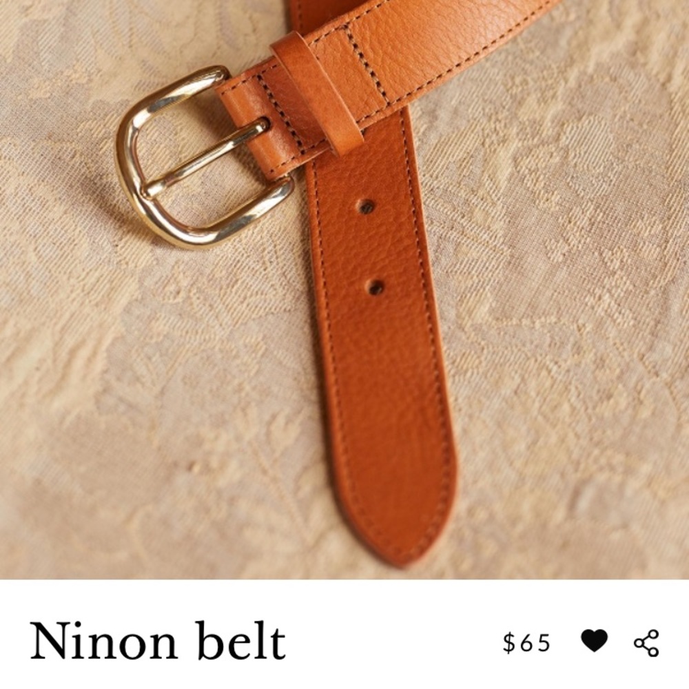Sézane camel Ninon belt